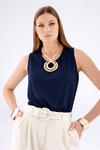 con collana COSTANTINO BLU Edas Luxury 