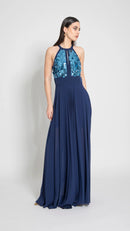 lungo paillettes METEORITE CIELO/BLU Edas Luxury 