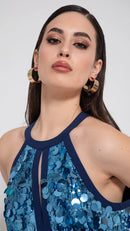 lungo paillettes METEORITE CIELO/BLU Edas Luxury 