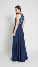 lungo paillettes METEORITE CIELO/BLU Edas Luxury 