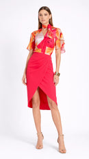 pareo con accessorio SAMBUCA MAGENTA Edas Luxury 