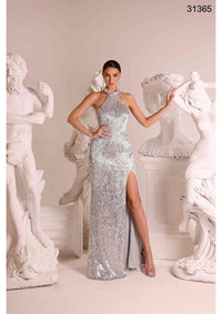 lungo c/stola 31365 0998 Fabiana Ferri 