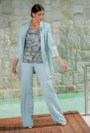 giacca+top+pantalone+fiore LPK6059/1108FEN SALVIA Le Preziose 