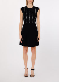 Abito corto in maglia PA6019 MS99EC3912 Liu Jo Black Capsule 
