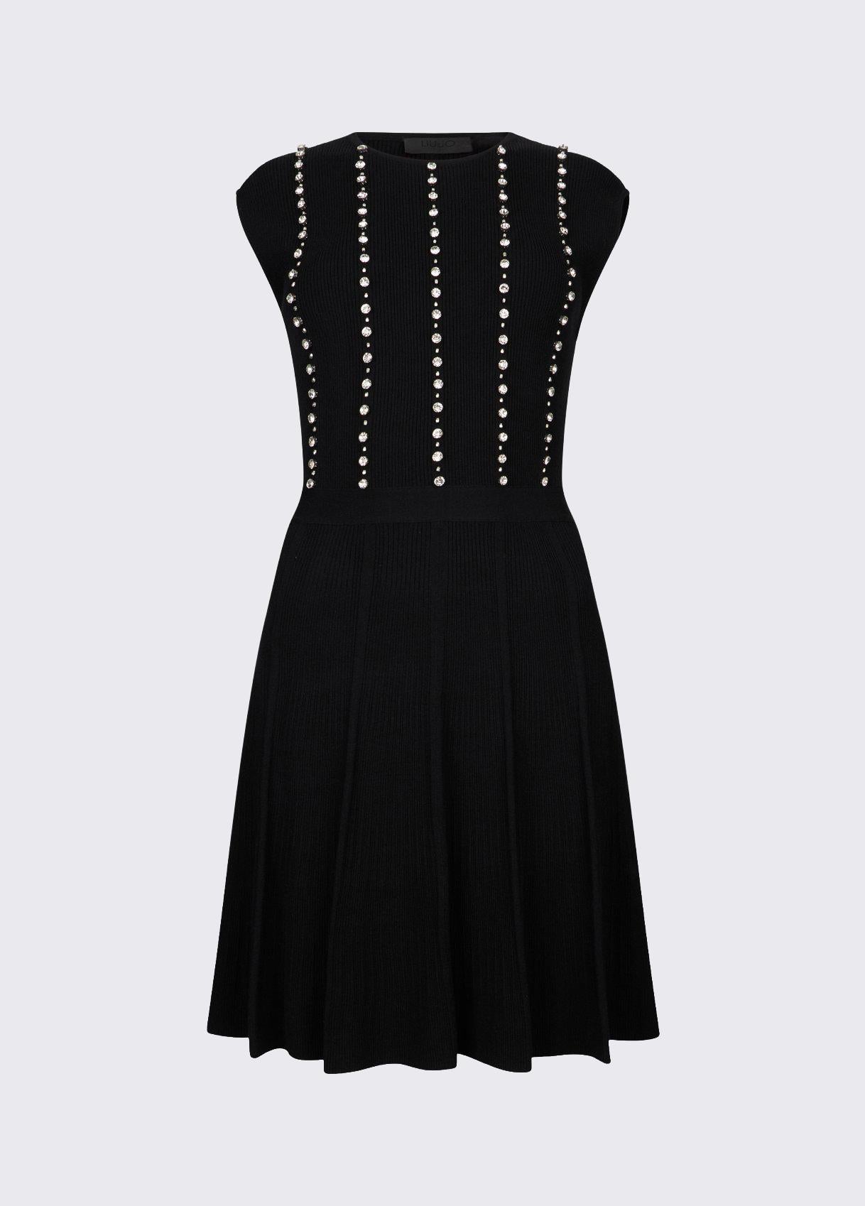 Abito corto in maglia PA6019 MS99EC3912 Liu Jo Black Capsule 