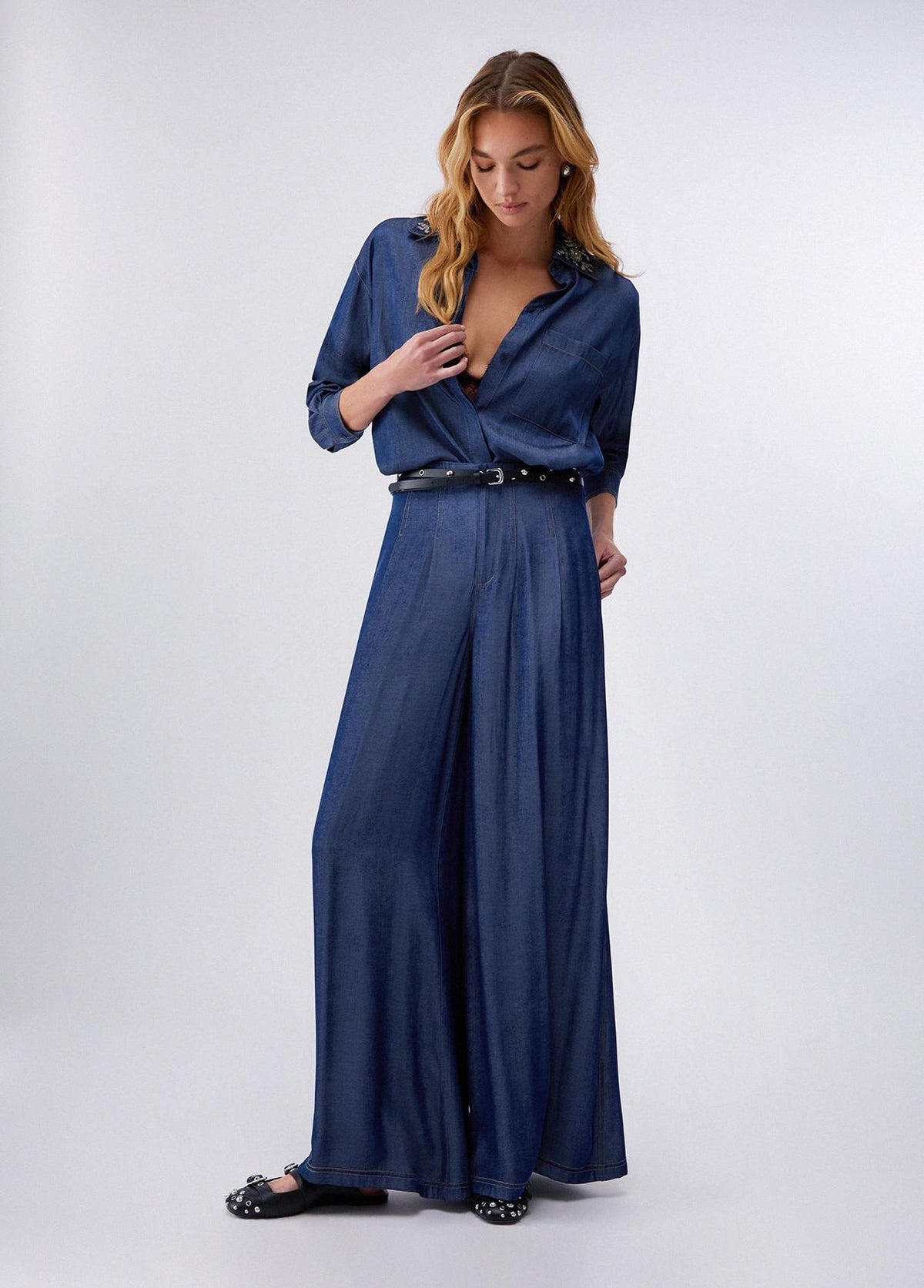 Camicia Liu Jo Blue Denim