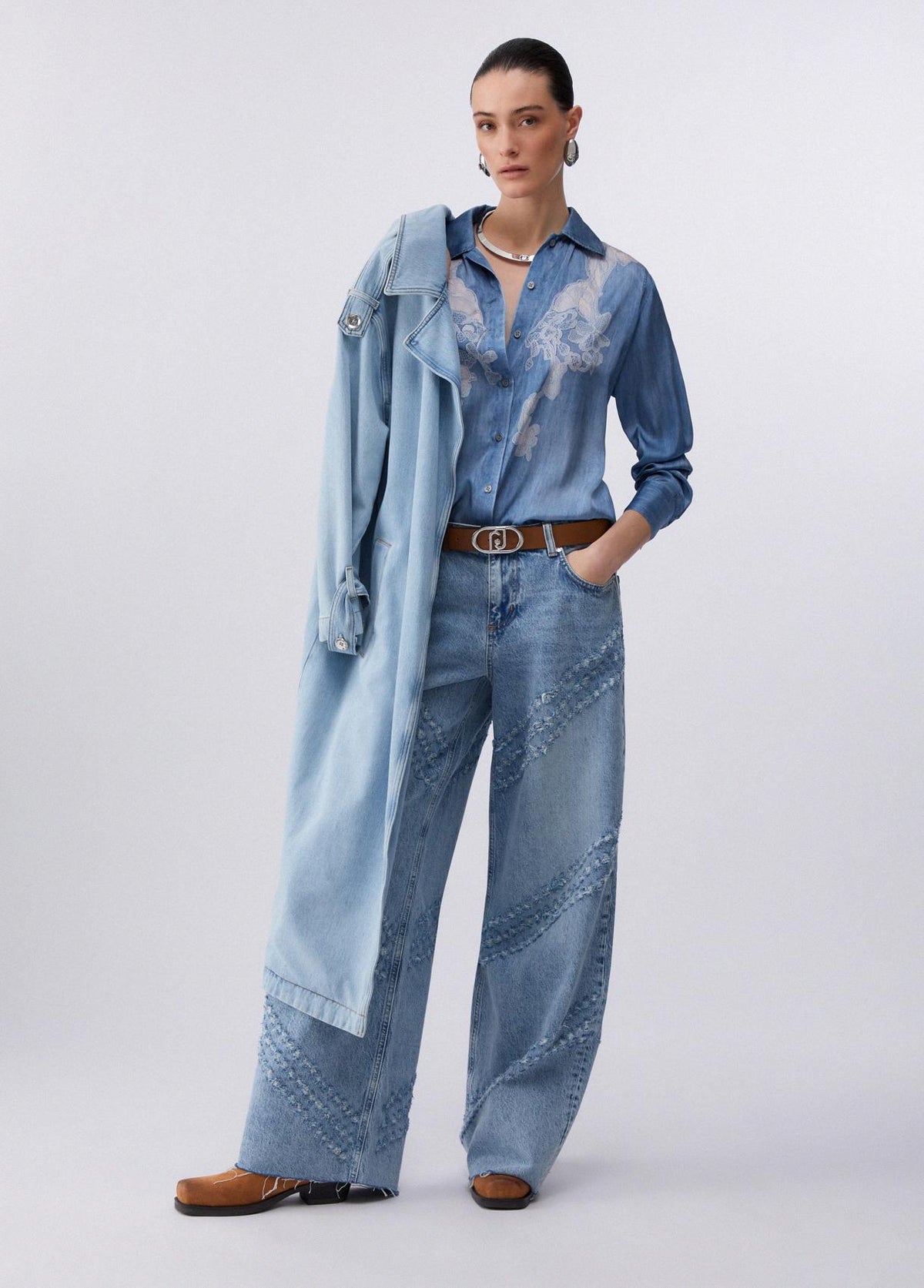 Camicia Liu Jo Blue Denim