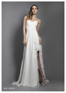 VESTITO LUNGO C/STOLA - WHITE CARPET QQ130008 11 Musani White Carpet 