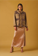 sahariana con paillettes 261NS205BASE MOCHAM No Secrets 