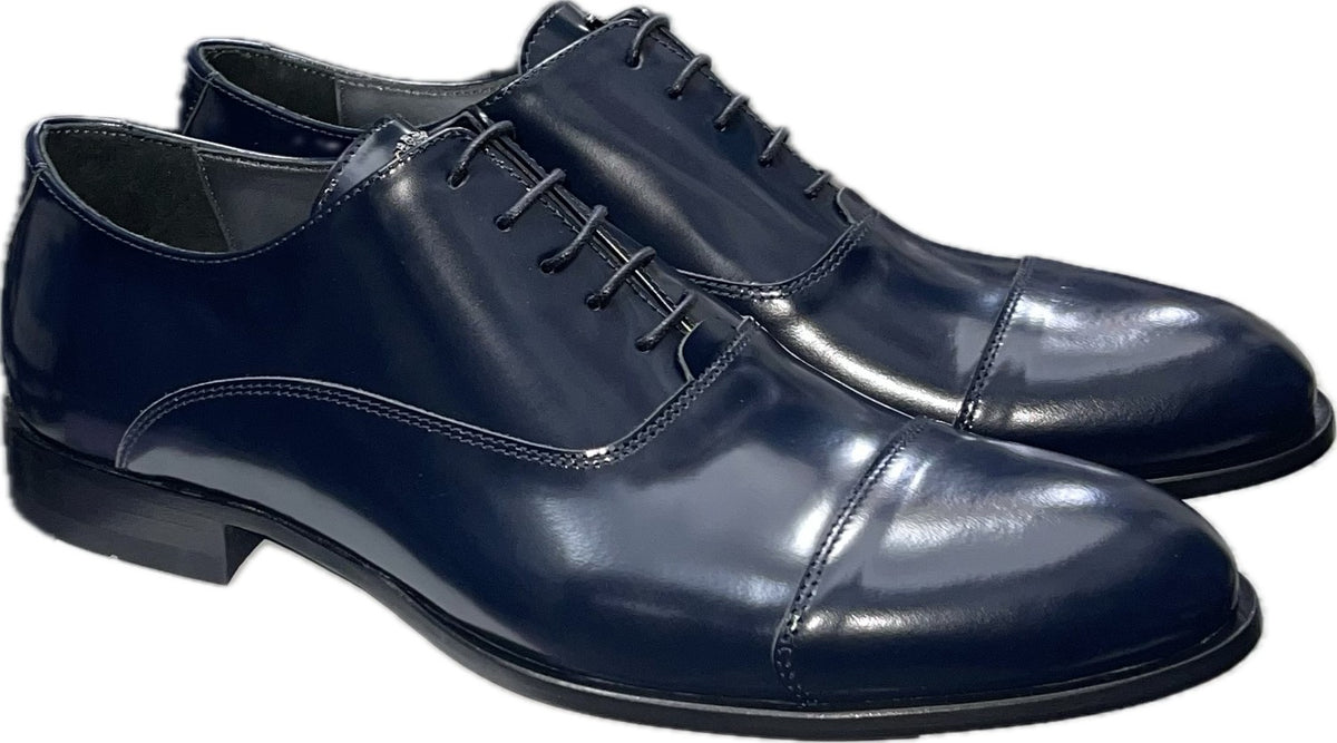 SCARPA - PRINCIPE DI MILANO 1378 SPAZZOLATO BLU Principe di Milano 