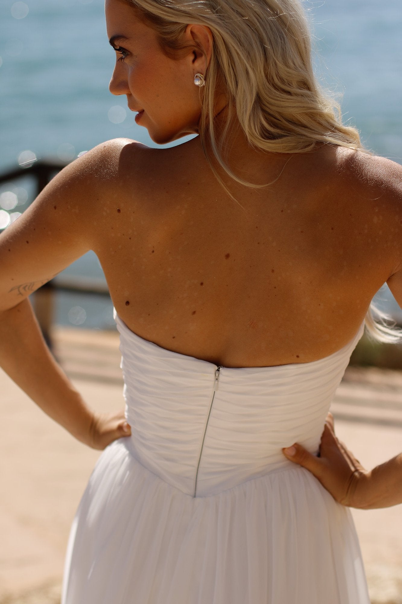 con maniche staccabili 26218 IVORY TRES CHIC 