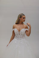 con spilla fiore 26801 IV/NUDE TRES CHIC 