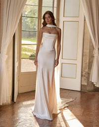 con stola FEY/A 663407100 OFFWHITE Alberto Palatchi 