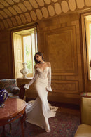 con maniche staccabili POSIA SETA Capri Bridal 