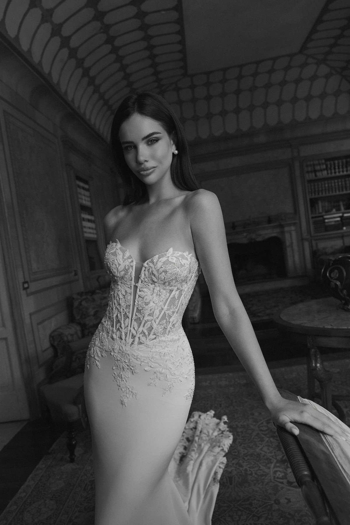 con maniche SOVRANA+SOVRANA MANICHE SE/NU Capri Bridal 