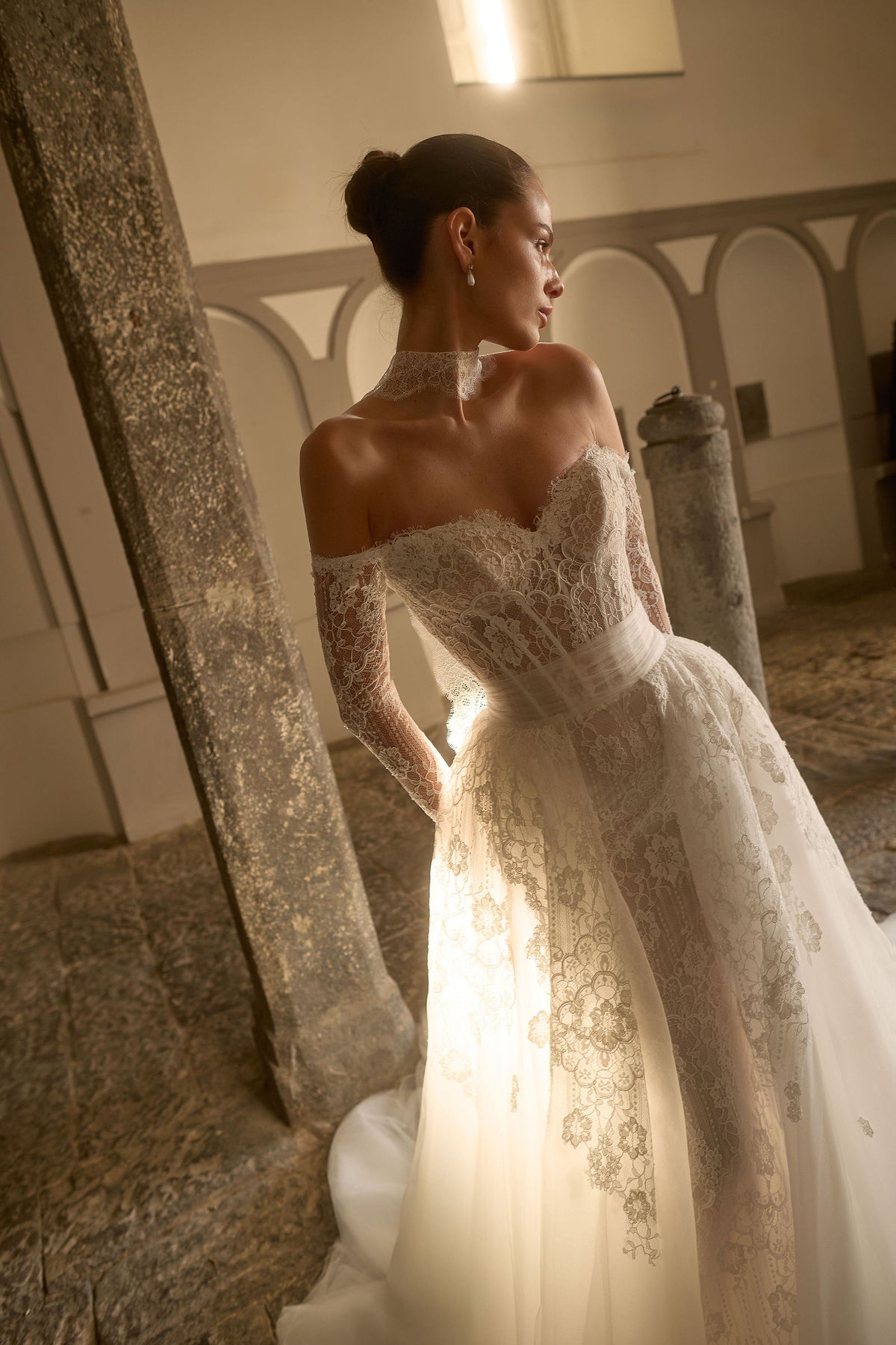 con maniche staccabili GARDEN+GARDEN SOVRAGONNA SETA Felicia Couture 