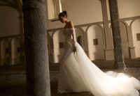 con maniche staccabili GARDEN+GARDEN SOVRAGONNA SETA Felicia Couture 