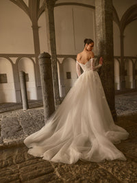 con maniche staccabili GARDEN+GARDEN SOVRAGONNA SETA Felicia Couture 