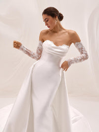 con sopragonna e maniche staccabili ARADITE/HQ1 PR127 665 Pronovias 