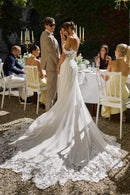 con spalline e maniche staccabii 27218 IVORY TRES CHIC 