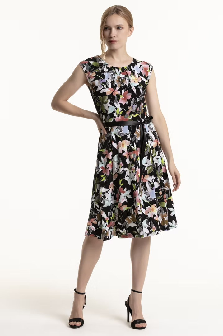 VESTITO C/CINTURA - T-BLUE