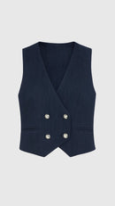 GILET - EDAS DESIO DENIM NERO EDAS 