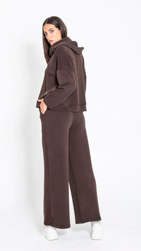 felpa c/capp.+pantalone CAROL MARRONE Edas Daily 