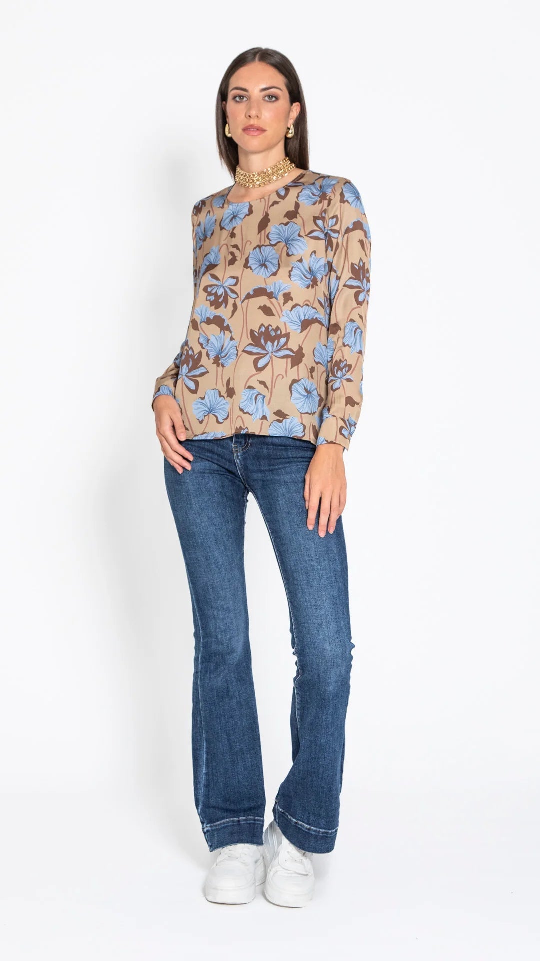 BLUSA  - EDAS DAILY SEGGIANO FIORI BORD Edas Daily 
