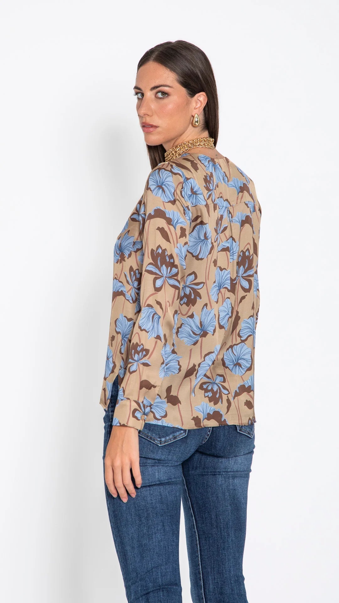 BLUSA  - EDAS DAILY SEGGIANO FIORI BORD Edas Daily 
