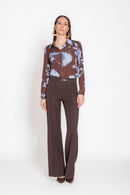 CAMICIA - EDAS LUXURY CANGURO FIORI MORO Edas Luxury 