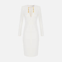 VESTITO TUBINO - ELISABETTA FRANCHI AB80557 360 Elisabetta Franchi 