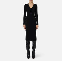 VESTITO IN MAGLIA - ELISABETTA FRANCHI AM10B56 110 Elisabetta Franchi 