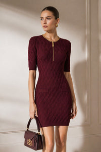 VESTITO IN MAGLIA+CATENA - ELISABETTA FRANCHI AM20B56 EA4 Elisabetta Franchi 