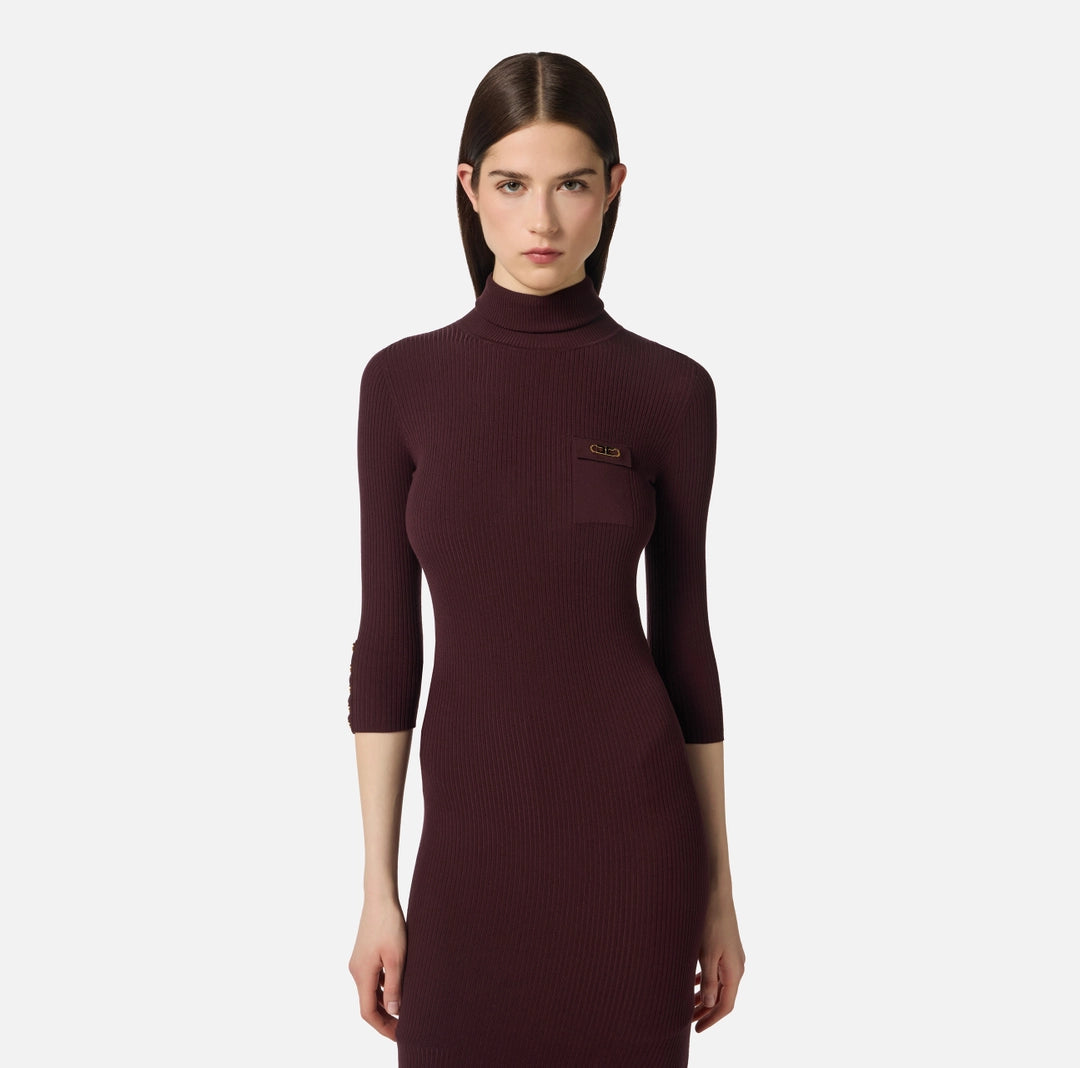 VESTITO IN MAGLIA - ELISABETTA FRANCHI AM23B56 EA4 Elisabetta Franchi 