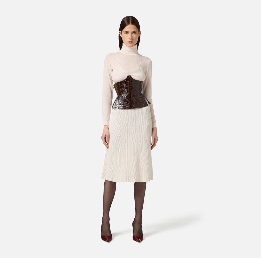 VESTITO IN MAGLIA - ELISABETTA FRANCHI AM30S57 110 Elisabetta Franchi 