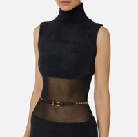 VESTITO IN MAGLIA C/CINTURA - ELISABETTA FRANCHI AM37T57 110 Elisabetta Franchi 