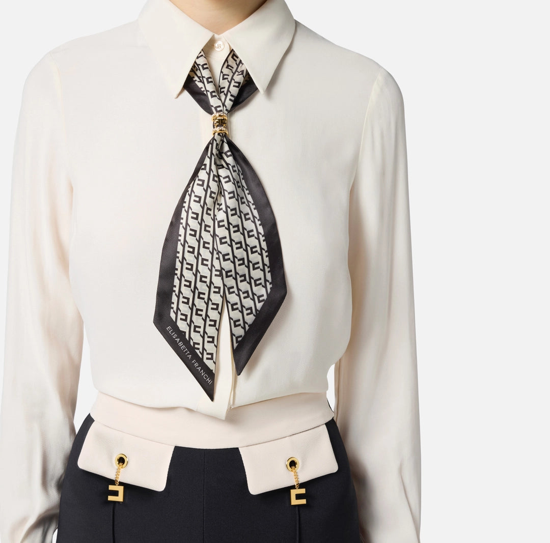 CAMICIA + CRAVATTINO - ELISABETTA FRANCHI CA09356 DZ9 Elisabetta Franchi 