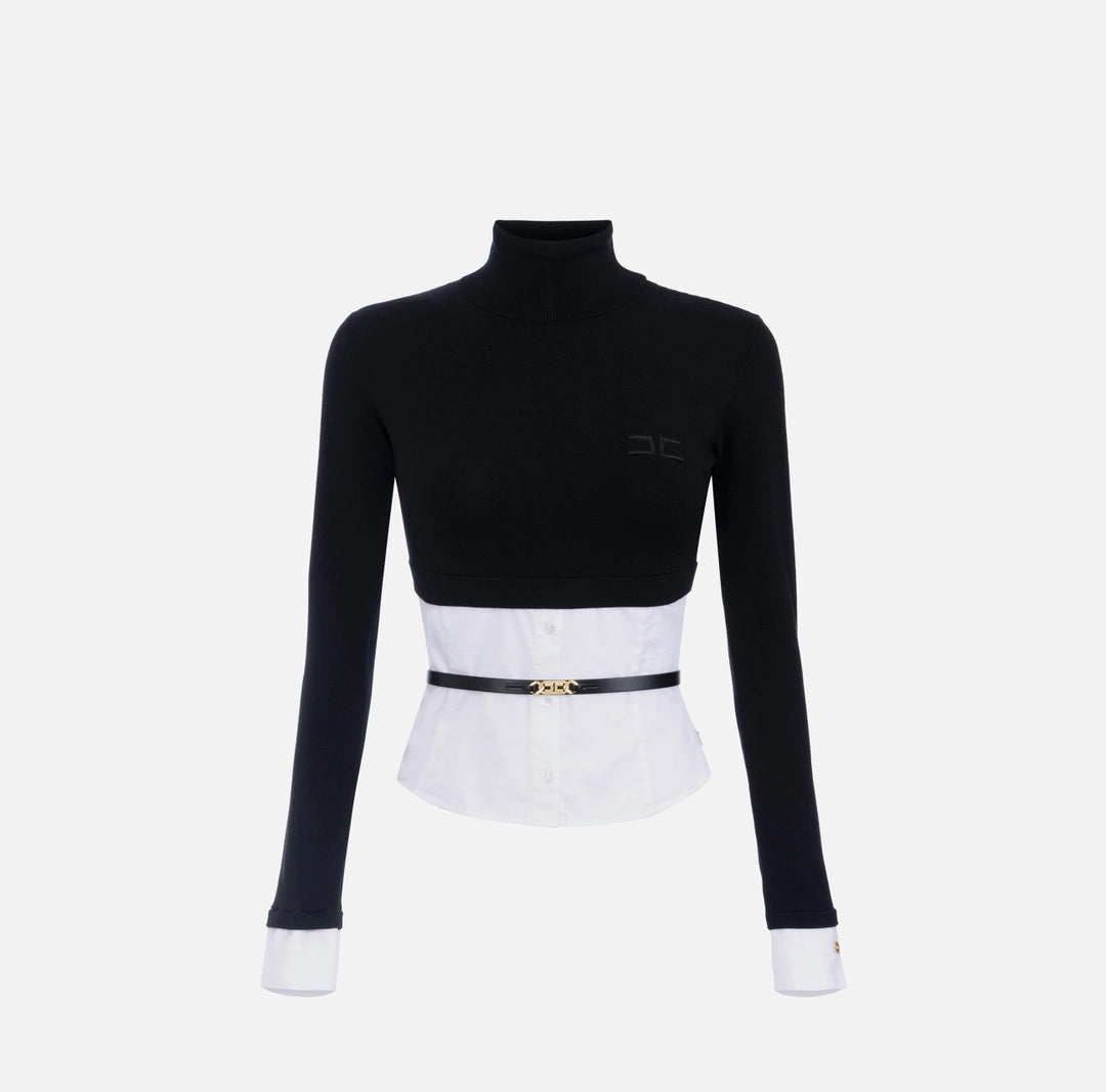 MAGLIA + CINTURA - ELISABETTA FRANCHI MK14T56 222 Elisabetta Franchi 