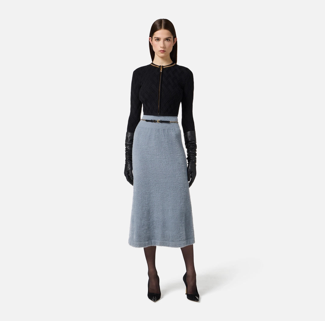 CARDIGAN ZIP (comp C/GK20B) - ELISABETTA FRANCHI MK29B56 110 Elisabetta Franchi 