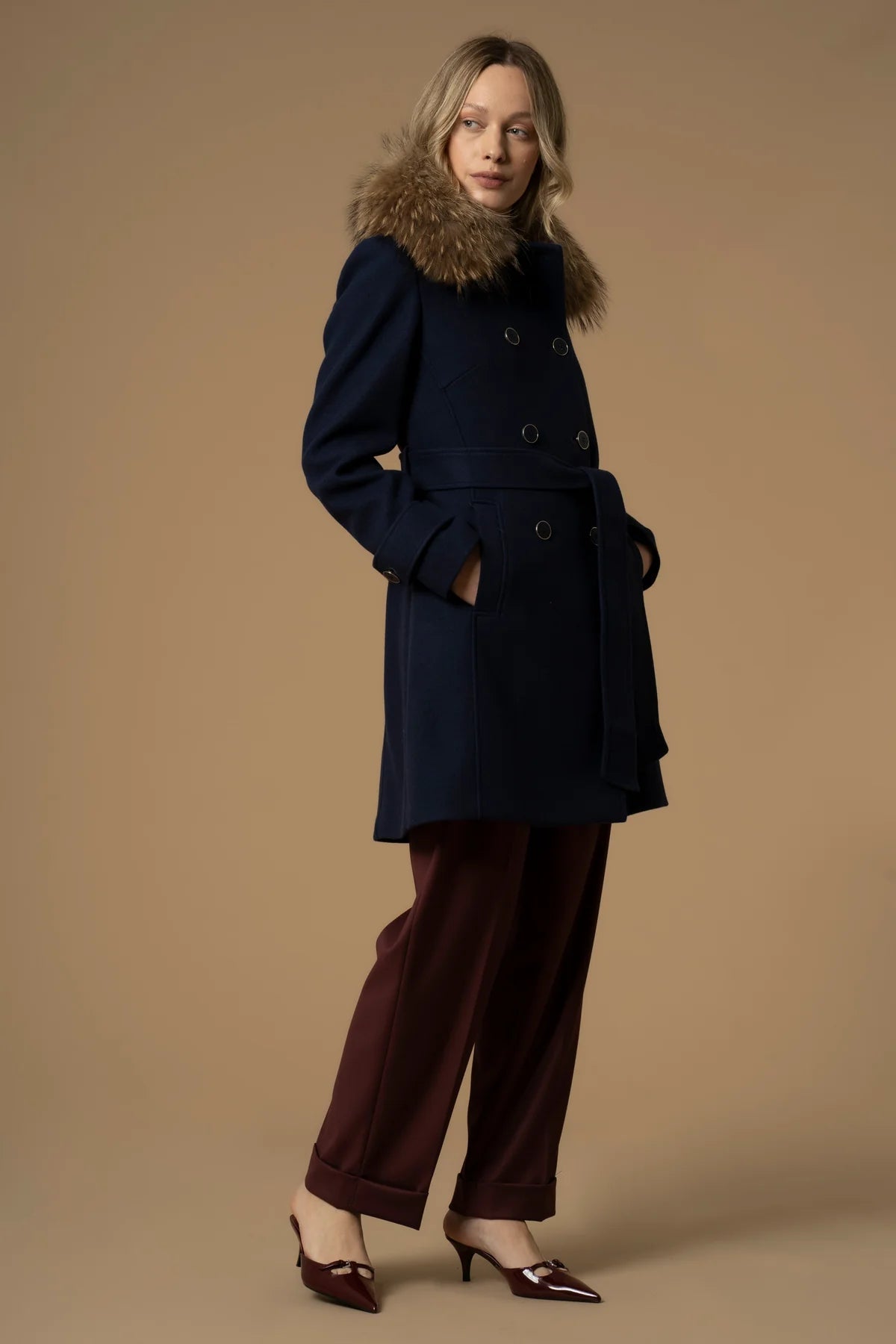 CAPPOTTO - KOCCA ECRUFUR CA7394 60006 Kocca 