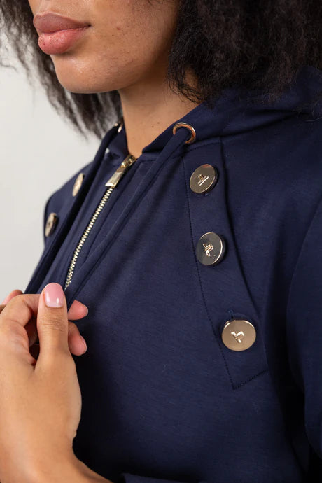 FELPA ZIP/CAPPUCCIO - LUCKYLU FE15SC 00085 LuckyLu 