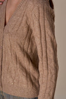 cardigan 253NS142 BEIGE No Secrets 