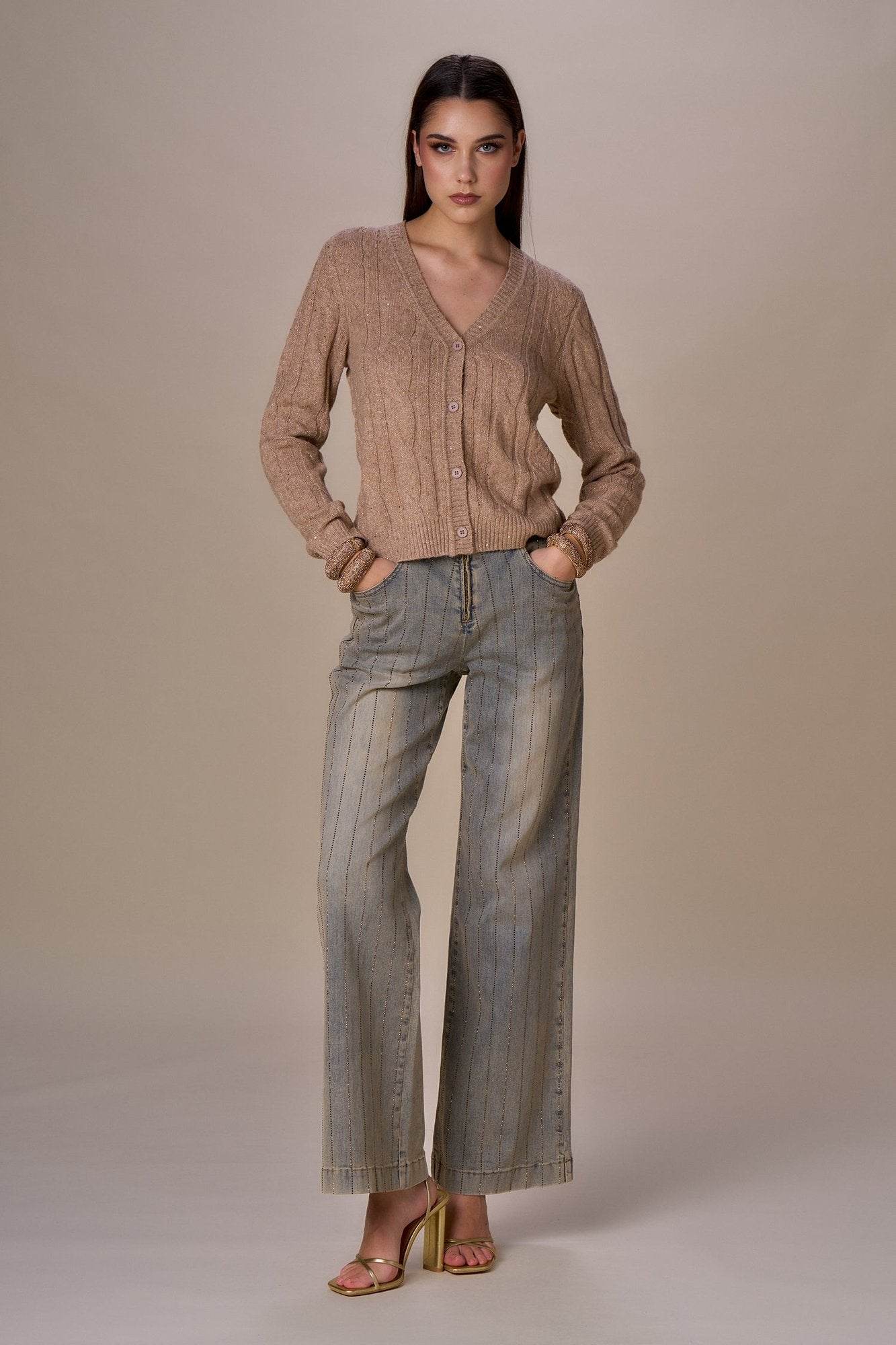 cardigan 253NS142 GRIGIO No Secrets 