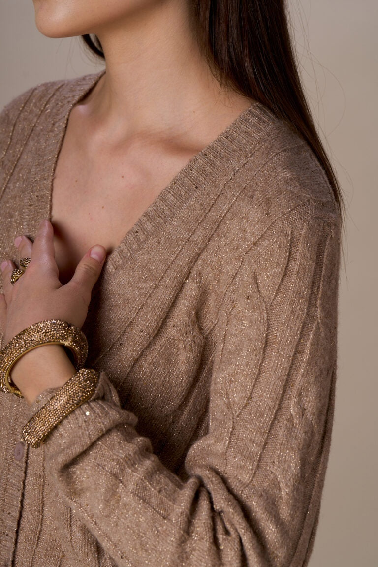 cardigan 253NS142 GRIGIO No Secrets 
