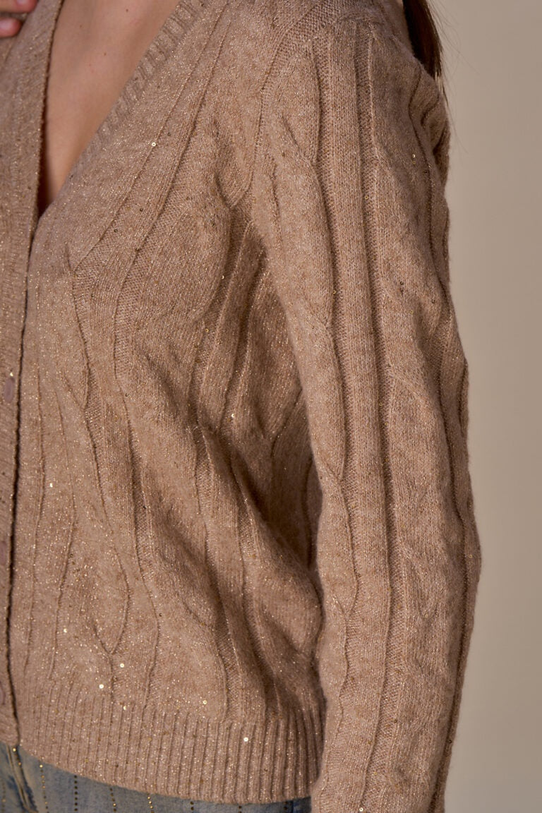 cardigan 253NS142 GRIGIO No Secrets 