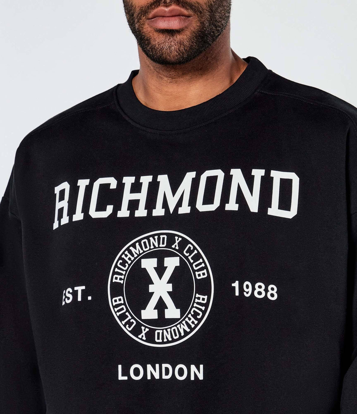 FELPA JURIC - RICHMOND X UMA25071FE BLACK John Richmond 