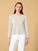collo ampio ricamo 265W1030-AW 40 Anis White 