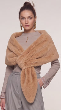 eco pelliccia PLACIDIA CAMEL Edas Daily 