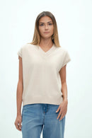 scollo a v DGF6933 NATURALE GRIFFAI 