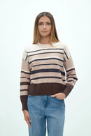 rigato con lurex DGF7008 MORO/BEIGE/NERO/PANNA GRIFFAI 